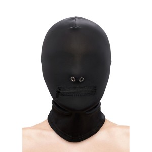 NS NOVELTIES - FETISH  FASHION CAGOULE FERMÃE Ã FERMETURE ÃCLAIR NYLON NOIR